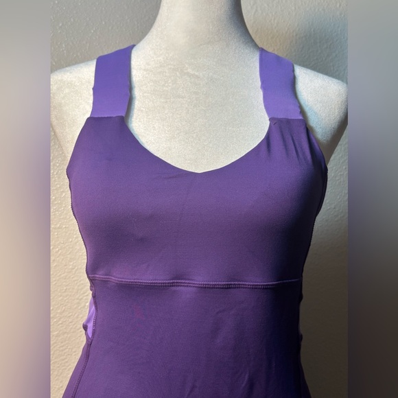 Lululemon Women Tank Top Purple Gray Sleeveless Scoop Neck
Cross Back Straps sz4 - Picture 4 of 16